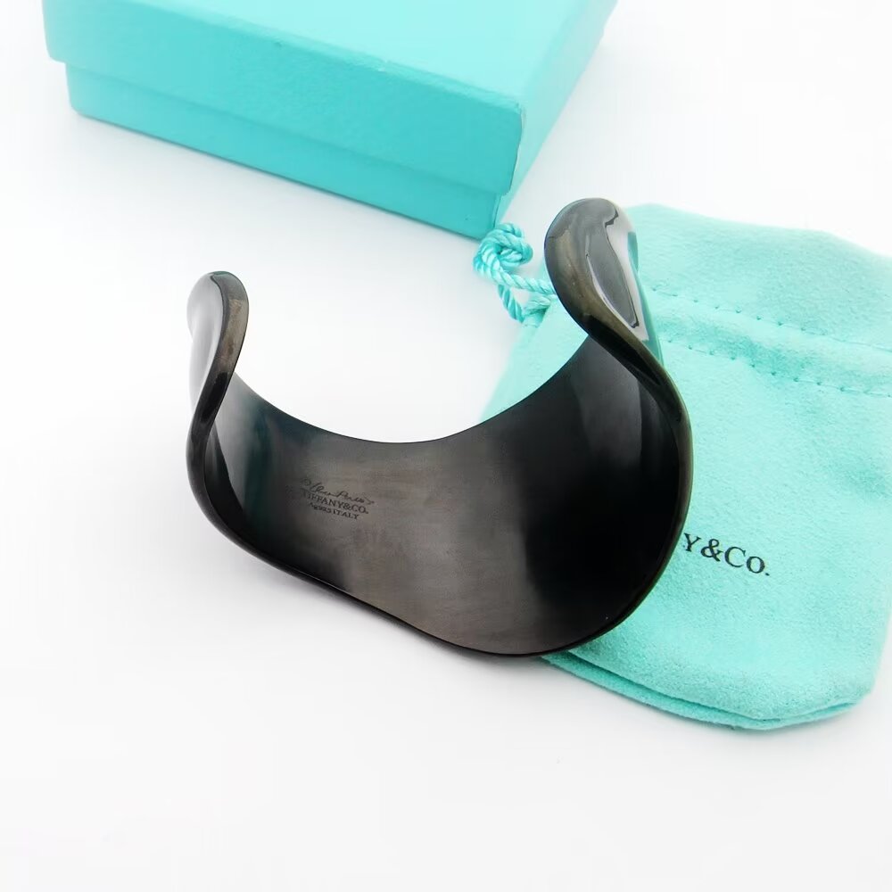Tiff Elsa Peretti Small Bone Cuff Black Bracelet