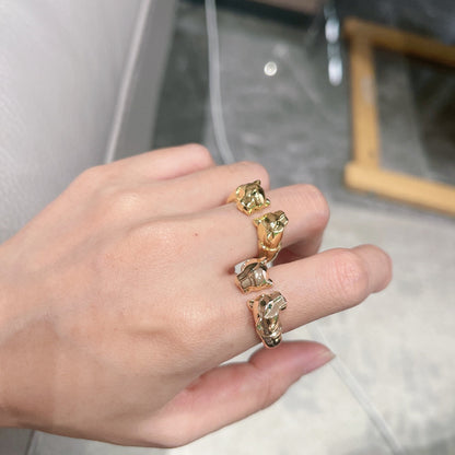 18K Panthere De Open Ring