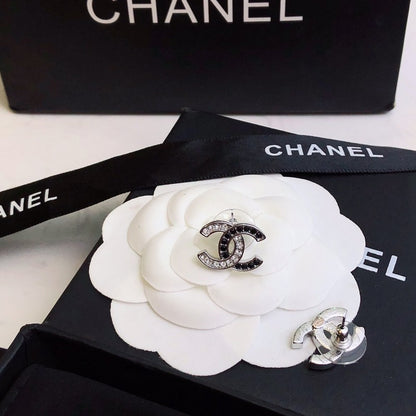 CC Black Gold Diamond Earrings